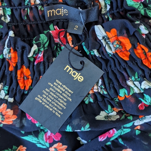 MAJE - Jolanti Floral Print Skirt - Picture 5 of 9